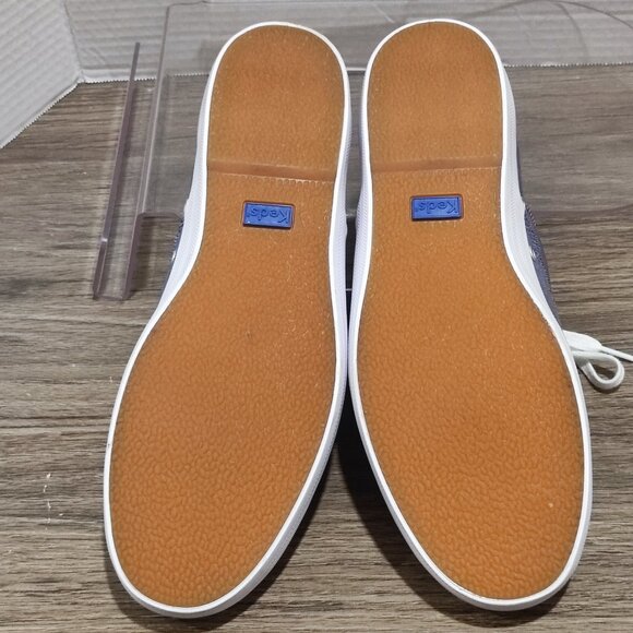 Keds Comfort Sneaker women's s sz 10 Purple stripes Streetwear Tennis Shoe - Picture 11 of 13